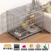 Gaiola Reforçada para Cachorro, Gaiola de Ferro Dobrável para Cães Pequenos de Interior com Bandeja Higiênica, Casa para Gatos, Cercado para Coelhos, Galinheiro, Gaiola para Animais de Estimação, Grande Quantidade em Estoque