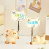 Porta-etiquetas estilo TikTok criativo com tema de gato blind box gato fofo decoração de casa artesanato em resina presente de aniversário
