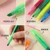 Marcador de Destaque de Cor Vibrante de Grande Capacidade para Marcação em Caderno Caneta Aquarela de Alto Valor Caneta Colorida para Jornais Manuscritos de Estudantes