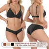 Conjunto de Calcinhas Íntimas Zhanrun Cross-Border Br01 Ds02 Feminino Sem Costura Sem Aro Respirável com Bojo Triângulo