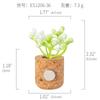 Amazon Planta Artificial Suculenta Imán de Corcho Imán de Refrigerador Decoración del Hogar Estilo Pastoral Suculenta Creativa Atracción Magnética