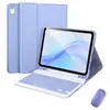 Funda Protectora Adecuada para la Nueva Tableta iPad Air11M3 con Teclado Bluetooth Desmontable, Ranura Magnética para Lápiz y Cubierta de Cuero para Ventas Transfronterizas