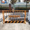 Barandilla de foso de cimentación, sitio de construcción, advertencia de seguridad, cerca de aislamiento, cerca, ingeniería de construcción, barandilla de protección fronteriza de carretera