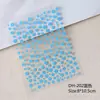 Pegatinas de Uñas de Flor Colorida de Cinco Pétalos con Base Adhesiva Plana, Simples y Versátiles y Exquisitos Accesorios de Parche de Arte de Uñas de Flor Dh202