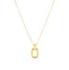 Colar de Coração de Ouro 18K Transfronteiriço Feminino DIY Luxo Acessível Colar Laço High-End Joias Colar de Aço Titânio Atacado