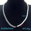 Collar de Cadena de Acero Inoxidable con Empalme de Perlas Transfronterizo Europeo y Americano Oro de 18 Quilates Lujo Accesible Cadena para la Clavícula Joyería Versátil de Gama Alta