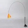 Brinquedo de Gato com Ventosa, Auto-Entretenimento e Alívio do Tédio, Haste Longa com Fio Manual para Provocar e Treinar Gatos, Direto da Fábrica de Origem, em Estoque