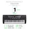 Pegatina de número de nota órgano electrónico teclado de 37 teclas pegatina de teclado pegatina de sonido de piano espectro simple de 88 teclas pegatina de tecla de piano pegatina de 61 teclas