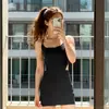 Bikini de dos piezas negro y blanco simple, sexy, adelgazante, de nicho, para chica popular, nuevo Ins coreano, traje de baño, deseo puro, aguas termales