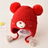 Touca de Bebê Outono e Inverno Proteção de Orelha para Bebê Menino Chapéu de Lã Infantil Meninos e Meninas Bebê Menina Fofo Estilo Inverno