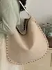 Bolso Tote Retro de Gran Capacidad para Mujer 2026 Primavera Nuevo Estilo Bolso con Remaches con Diseño Elegante y Atractivo, Bolso de Hombro Cruzado