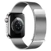 Adecuado para Apple Watch 11 correa de acero milanés de doble sección magnética simple correa de reloj Apple Ultra 2
