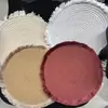 Mantel Tejido de Cuerda de Algodón Estilo Nórdico, Salvamanteles Redondo Antiescaldante y Aislante Térmico, Posavasos, Salvamanteles para Platos, Cojín