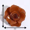 Broche de Camelia Retro Tridimensional Estilo Francés, Flor de Acrílico Brillante Multicolor Pin Anti-Exposición, Accesorios para Mujer al por Mayor