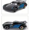 Coches Aleación Racing Lightning Mcqueen Sheriff's Board Tooth Patinete Modelo Adorno Niño Caja Regalo