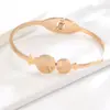 Moda Europeia e Americana Peixes pulseira de aço titânio feminina personalidade estilo simples ouro rosa não desbota joias de aço titânio atacado