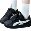Zapatos Negros de Pan para Mujer 2025 Primavera Nuevos de Moda Versátiles Pareja Casual Deportivos Zapatillas Retro Versión Coreana Nicho