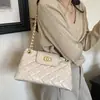 Bolso de hombro versátil estilo commuter nuevo con un diseño único, con patrón de rombos, para mujer - Bolso cruzado 2026