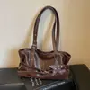 Bolso tote de alta gama, estilo vintage, para mujer, nueva colección 2026, diseño de otoño moderno, bolso de hombro exquisito y de gran capacidad