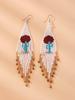 Cinco características, ojos, aretes, explosiones amazónicas, aretes de borla larga caliente transfronterizos europeos y americanos, aretes bohemios