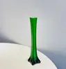 Jarrón Angosto de Vidrio Colorido Estilo Vintage Ins, Pieza Decorativa Hecha a Mano para Exportación