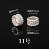 Pulsera de plata chapada en cobre, cuentas espaciadoras, accesorios incrustados con circonita cúbica, cuentas de rueda, cuentas de calabaza, accesorios para pulseras y collares DIY, venta al por mayor
