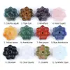 Inserto de Incienso de Loto de Cristal Natural Base Portainciensos de Hilo de Piedra Semipreciosa Piedra Ojo de Tigre 30mm Insertos para Quemadores de Incienso Fabricante Venta al por Mayor