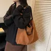 Bolso de nicho coreano para mujer 2026 nuevo otoño e invierno vintage estampado de leopardo bolso de hombro versátil moda bolso tote para la ciudad