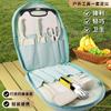Juego de Utensilios de Cocina para Exterior de Comercio Exterior Portátil Portátil Cuchillos Cuchillo para Cortar Tabla de Cortar 2 en 1 Picnic Rocío Regalo