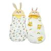 Manta para Bebé Algodón Puro Manta para Recién Nacido Primavera Otoño Invierno Engrosada Bolsa para Sala de Partos para Bebé Swaddle Individual para Recién Nacido Saco de Dormir Anti-Patadas