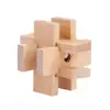 Cerradura Kongming de Mortaja y Espiga de Haya Cerradura Luban Juguete de Ocio para Niños Barril de Vino de Madera Juguete Educativo Transfronterizo para Personas Mayores