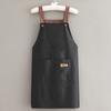 Delantal impermeable y a prueba de aceite con dibujos animados para cocina, hogar, adultos, ropa de trabajo para imprimir y comer, cintura especial para mujeres.