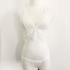 Lingerie sexy europeu e americano comércio exterior sexy malha de renda costura oco assentamento três- ponto terno de biquíni atacado