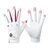 Guantes de Golf para Mujer Estilo Coreano Medio Dedo Antideslizantes Guantes de Microfibra para Golf Transpirables Resistentes al Desgaste 1 Par