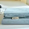 Sábana de cama 100% algodón lavado, pieza única, algodón puro, adecuada para cama individual de dormitorio estudiantil, clase A, adecuada para dormir directamente en la cama