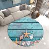 Almofada de Praia Almofada Decorativa Tapete de Chão Doméstico Antiderrapante Absorvente Tapete Redondo Sala de Estar Antiderrapante Almofada de Praia Mancha