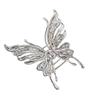 Horquilla de mariposa de metal de lujo para mujer, accesorio para el cabello con clip de tiburón, color plateado, estilo nicho, 2022
