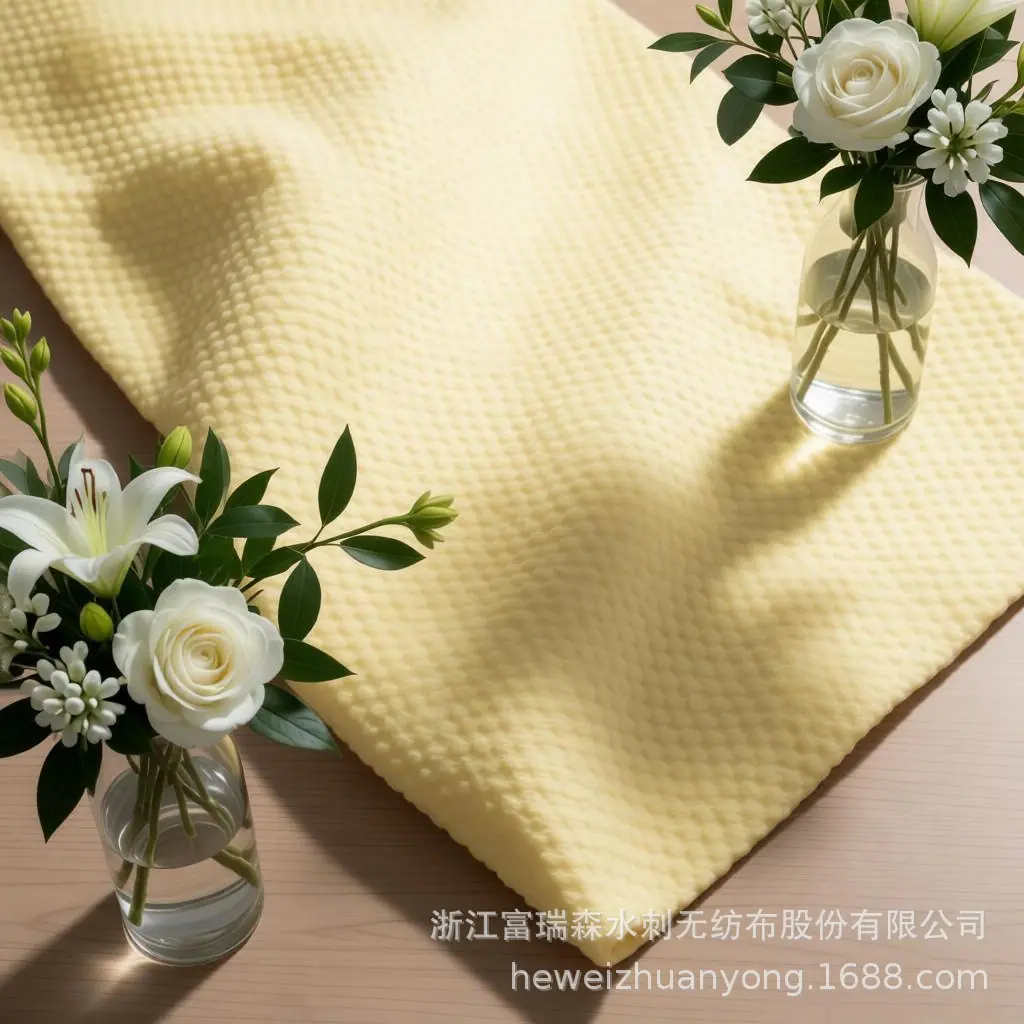 土黄色珍珠纹化女棉卷材.png