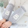 Manga Femenina Manga Linda Otoño e Invierno Larga de Trabajo Anti-suciedad Manga de Chaqueta de Plumas de Oficina Manga de Estudiante