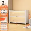 Armario de almacenamiento doméstico, armario de almacenamiento de acero, estantería de dormitorio, armario de almacenamiento multicapa de pie para sala de estar y balcón con puertas, armario de metal
