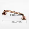 Corrimãos de Banheiro de Aço Inoxidável Rose Gold para Idosos Barreira de Banheiro Maçanetas de Porta de Vidro Retas Acessíveis Venda por Atacado