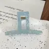 Pasador Geométrico Simple Estilo Coreano para Niña, Pequeño Fresco Versátil, Pinza de Tiburón en Forma de T con Pequeña Garra para el Pelo en la Parte Posterior de la Cabeza