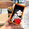 Colgante de peluche tejido a crochet cosas buenas suceden lana tejida a mano Caqui bueno Caqui suceden llavero para bolso accesorios pequeños