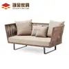 Mueble de exterior de ratán para ocio, sofá, cama de ratán para terraza de restaurante, mesa de café, cesta colgante simple y creativa, combinación de muebles pequeños para el hogar