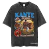 Nueva Camiseta Kanye West Hip Hop Rapero Moda Hombres Mujeres Streetwear