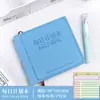 Planificador Diario Portátil Mini Cuaderno de Bolsillo Cuadrado de Alto Valor con Ranura para Bolígrafo Libro de Horarios