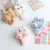 Chaveiro Pingente de Pelúcia Boneca Gato Fofo Boneca Casal Estudante Pingente para Mochila Broche de Desenho Animado Joia