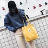 Em estoque atacado transfronteiriço bolsa de veludo cotelê moda composto saco de compras saco das mulheres grande capacidade artística bolsa de ombro