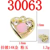 Simples Versátil Doce Cool Moda Coração Colorido Strass Pingente DIY Artesanal Joias Pulseira Colar Pingente Acessórios Materiais