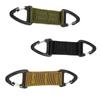 Gancho Llavero Táctico para Exterior de Dos Vías Hebilla Colgante para Cinturón de Mochila de Nailon Gancho Triangular de Doble Punto Multifuncional para Mochila
